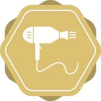 Beautiful Hair Dryer Glyph Vector Icon