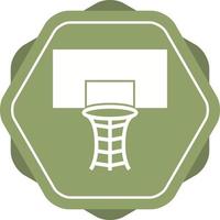 Beautiful Volleyball Hoop Glyph Vector Icon