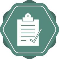 Beautiful Check Report Glyph Vector Icon