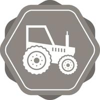 Beautiful Tractor Glyph Vector Icon