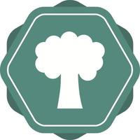 Beautiful Tree Glyph Vector Icon