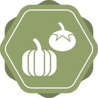 Beautiful Vegetables Glyph Vector Icon