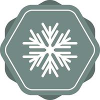 Beautiful Snowflake Glyph Vector Icon