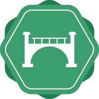 Beautiful Bridge Glyph Vector Icon