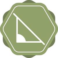 Beautiful Angle Glyph Vector Icon