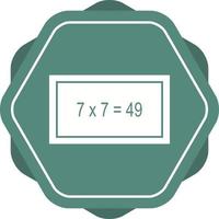 Beautiful Arithmetic Glyph Vector Icon