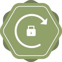 Beautiful Rotation Locked Glyph Vector Icon