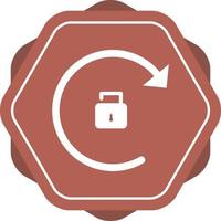 Beautiful Rotation Unlocked Glyph Vector Icon