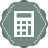 Beautiful Calculator Glyph Vector Icon