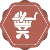 Baby Carriage Vector Icon