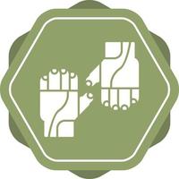 Cycling Gloves Vector Icon