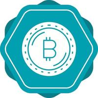 icono de vector de moneda bitcoin