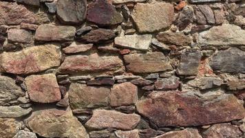 Old castle stone wall.Texture of a stone wall video