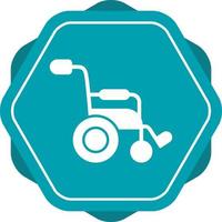 Wheel Chair Vector Icon