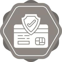 icono de vector de pago de seguridad