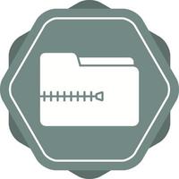 icono de vector de archivo zip