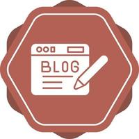 icono de vector de blog