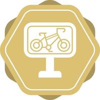 icono de vector de carril bici