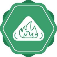 icono de vector de peligro de incendio