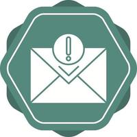icono de vector de correo urgente