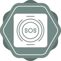 Emergency Button Vector Icon