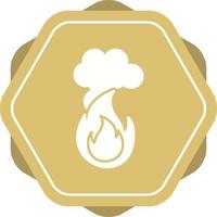 icono de vector de contaminación de fuego