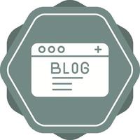 icono de vector de blog