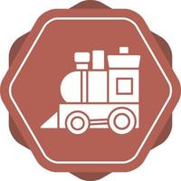 icono de vector de tren de juguete