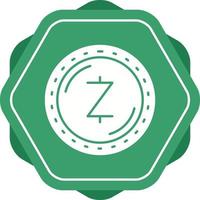 icono de vector de moneda zcash