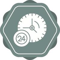 Icono de vector de servicio 24 horas