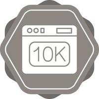 icono de vector de 10k