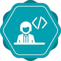 icono de vector de programador