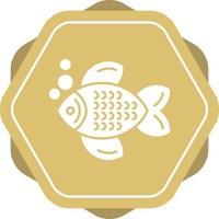 icono de vector de pescado