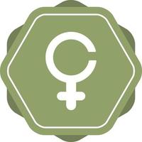 icono de vector de signo femenino