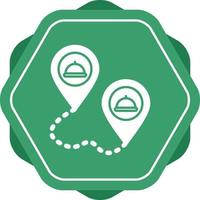 icono de vector de ruta