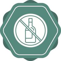 No Alcohol Vector Icon