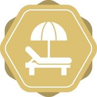 Sunbed Vector Icon