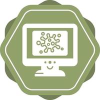 Virus Lcd Vector Icon