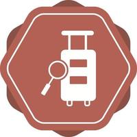 Luggage Inspection Vector Icon