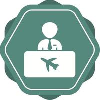 icono de vector de información de vuelo