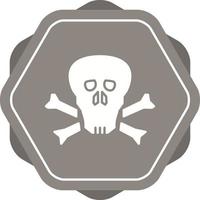 icono de vector de calavera pirata