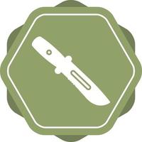 icono de vector de cuchillo de ejército