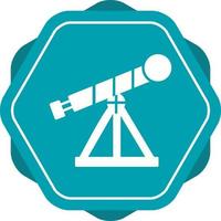 icono de vector de telescopio