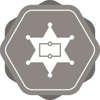 Sherrif Badge Vector Icon