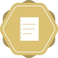 icono de vector de bloc de notas