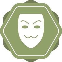 icono de vector de máscara de hacker