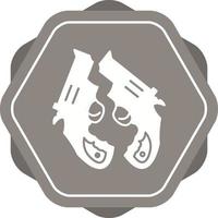 Two Guns Vector Icon