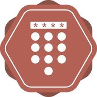 Passcode Lock Vector Icon
