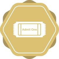 Movie Ticket Vector Icon