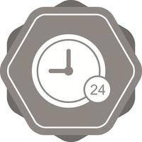 Icono de vector de servicio 24 horas